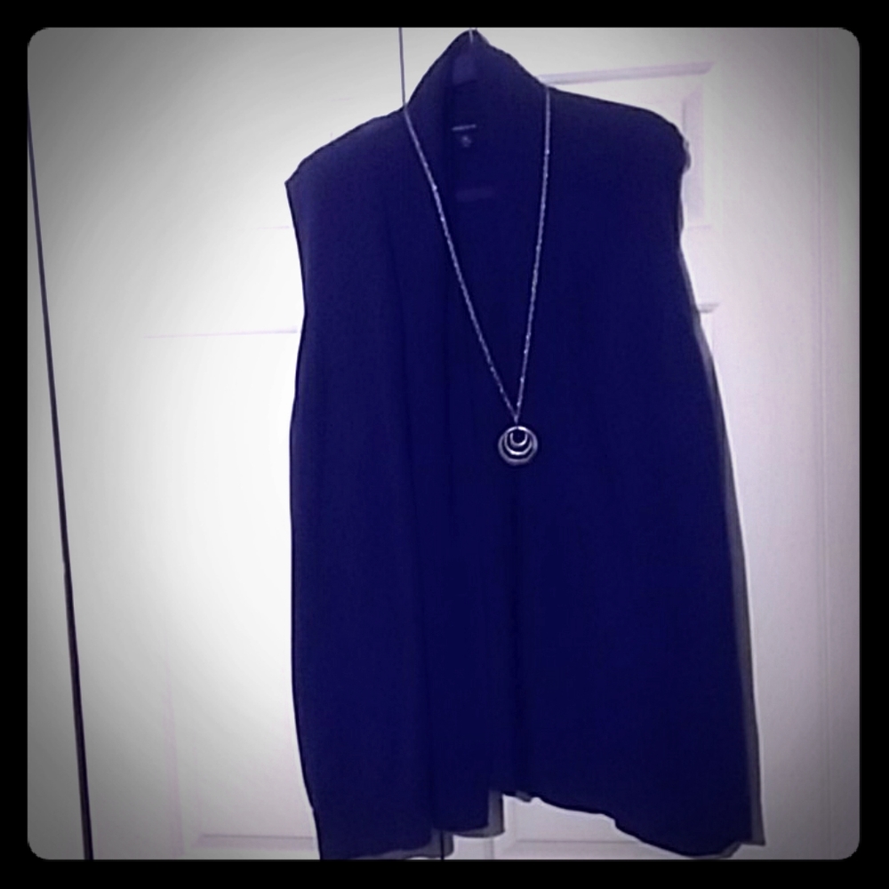 Lands End Purple Sweater Dress SZ 3X